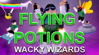 All Flying Potions Wacky Wizards Roblox How to fly