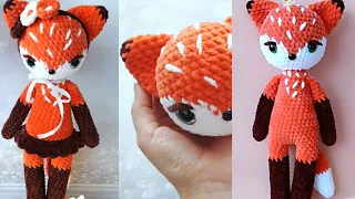 Вязаная лисичка крючком 🦊 Мастер-класс "Лисичка Ли" Часть 1-я Amigurumi fox "Li" 🦊