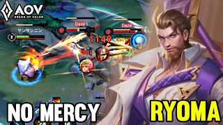 AOV : RYOMA GAMEPLAY | NO MERCY - ARENA OF VALOR LIÊNQUÂNMOBILE ROV COT