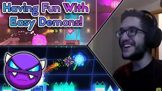 Having Fun With Easy Demons! | Geometry Dash