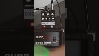 @kurocustomaudio Exegol boosting a vintage Sunn Beta Lead - doom riffing