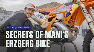 Geheimnisse an Mani Lettenbichler's Werks-KTM: Red Bull Erzbergrodeo 2024 Bike-Check