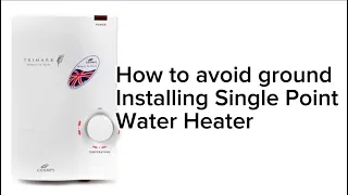 Installing Single Point Water Heater | How to avoid ground ?| #trimark #champs #waterheater