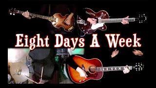 Eight Days a Week | Guitars, Bass & Drums | Instrumental Cover