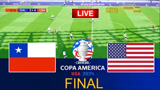 CHILE vs UNITED STATES - Final Copa America 2024 | Full Match All Goals | Live Football Match PES