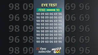 Find 90, where? | Brain Teaser IQ Test #shorts #different #puzzles #opticalillusion
