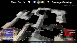 Шоу-Матч по CS 1.6 [Time Factor -vs- Damage Gaming] @ by kn1fe /1map