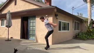 BACKFLIP IN HIGH HEELS