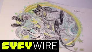 The Ghost, The Owl Sketched By Sara Richard (Artists Alley) | SYFY WIRE