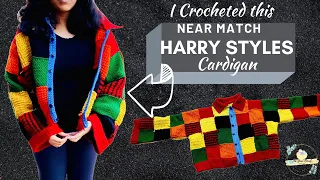 The Exact Match Harry Styles Cardigan | Crochet Harry Styles Cardigan Tutorial