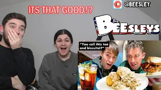 Brits try Southern Biscuits and Gravy for the first time! (Reaction)