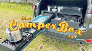 MINIVAN CAMPER BOX SHORT | Tiny Budget Camper SUV | Camping Box