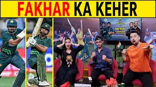 🔴COVERS ON -  FAKHAR KA KEHER Rain stops play - Pakistan need 142 runs in 93 balls CAN PAK CHASE?