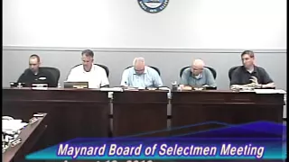 Maynard Board of Selectmen Meeting of August 16, 2016