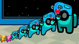 (Мини Член Экипажа Синий Трактор и Лунтик) отвлекающая анимация Амонг Ас