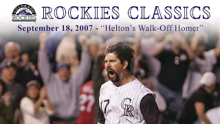 Rockies Classics - Helton's Walk-Off Homer (September 18, 2007)