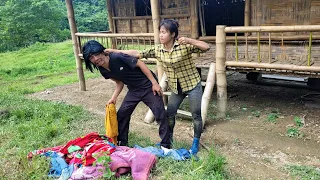 Bad guys come to steal squash, Clothes Strong girl chases bad guys out of her farm | Linh's Life