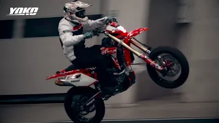 INSIDE: Stuntguru Arttu Stenberg ripping indoors at MP20 Motorcycle Show test track in January 2020
