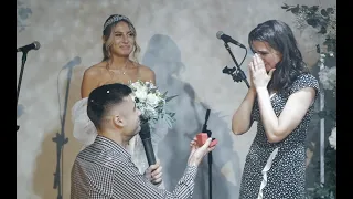 Сделал предложение руки и сердца на свадьбе друга, глаза на мокром месте, видеосъёмка свадьбы