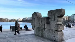 Walking in Hamburg