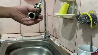 D.I.Y broken sink faucet replacement@ Mekx t.v