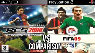 PES 2009 PS3 Vs FIFA 09 PS2