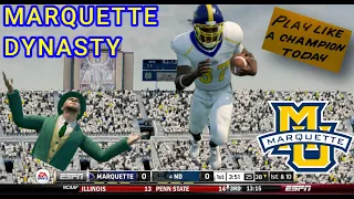 Visiting #4 Notre Dame Fighting Irish - NCAA 14 Marquette Golden Eagles Dynasty (Y1|W10) - Ep. 8