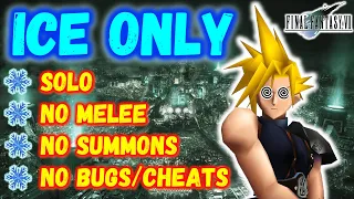 Can You Beat Final Fantasy VII with only ICE Damage?! ❄️ SOLO || NO SUMMONS