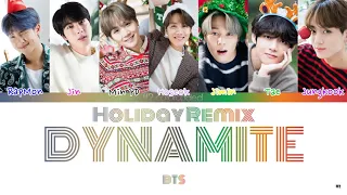 BTS(방탄소년단)- DYNAMITE (Holiday Remix) (ColorCodedLyrics|ПЕРЕВОД НА РУССКИЙ|КИРИЛЛИЗАЦИЯ)FF2COLORCODED