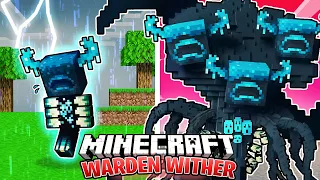 I Survived 100 DAYS as a WARDEN WITHER in HARDCORE Minecraft!