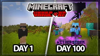 I Survived 100 Days with Wither Storm and Herobrine Mod !?! | Minecraft Hardcore !!