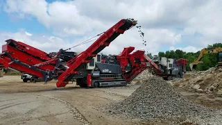 Sandvik QJ 241 & QI341 HS - washout & Demolition Concrete Recycling