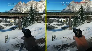 Battlefield V Beta PS4 Pro vs Xbox One X Graphics Comparison - Narvik Map