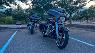 2023 road glide & street glide sharkroad slip on 4.5” exhaust test