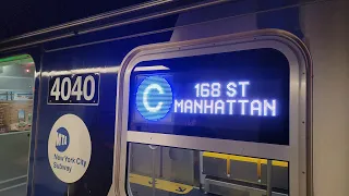 NYC Subway R211T C Train Full Ride! (Euclid Ave - 168 St)