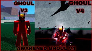 Getting Ghoul V4 with Full Upgrade ( Guild ) + Showcase In Blox Fruits