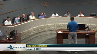 June 13, 2022 Bloomington City Council Meeting