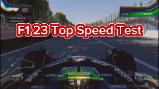 F1 23 - Top Speed Comparison (All F1 Teams)