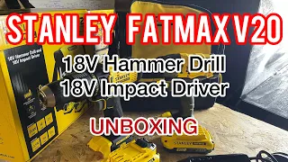 Stanley Fatmax V20 | 18V Hammer Drill & 18V Impact Driver UNBOXING