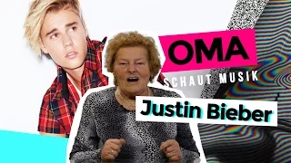 Granny watches music - Justin Bieber