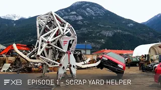 Mech Suit Field Trials - Episode 1 - Giant Mech Crushes a Car