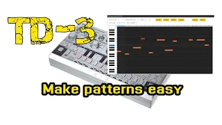 Behringer TD-3  Making patterns Easy Synthtribe Sequencer Tool.