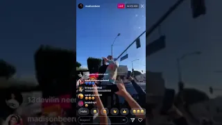 MADISON BEER 4 SEC INSTAGRAM LIVE CELEBRATING JOE BIDEN