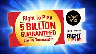 PokerStars Right To Play Charity Tournament Live Stream