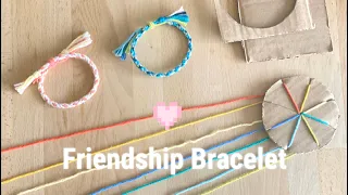 Friendship Bracelet - using cardboard wheel