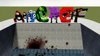 ALL NIGHTMARE ALPHABET LORE FAMILY VS SHREDDER In Garry's Mod