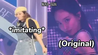 twice *clowning* each others solo stages (especially nayeon)