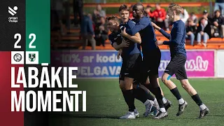 9. kārta: FS Jelgava 2:2 FK Tukums 2000/Telms (Labākie momenti)