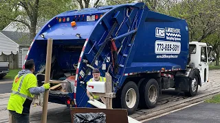 LRS Big Blue CCC McNeilus Rear Loader Garbage Truck