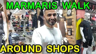 Marmaris Walk Around The Shops ( showing you the hustle n bustle of Turkey shopping )